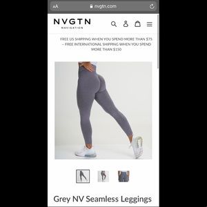 NVGTN Grey NV Seamless Leggings